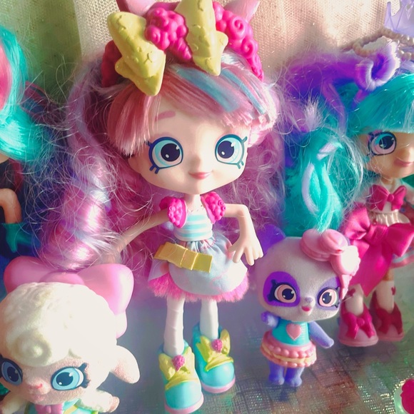 Retired Shopkins Wild Style Shoppies Doll Shoppets Pets Lot